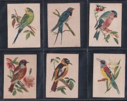 Tobacco silks, Morris, English & Foreign Birds (silk) (set 25 silks) (all with original backs, gen