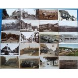 Postcards, Sussex, a selection of approx. 46 cards, with RPs of High St Crowborough, Bramber