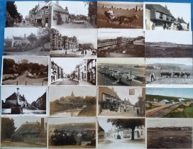 Postcards, Sussex, a selection of approx. 46 cards, with RPs of High St Crowborough, Bramber