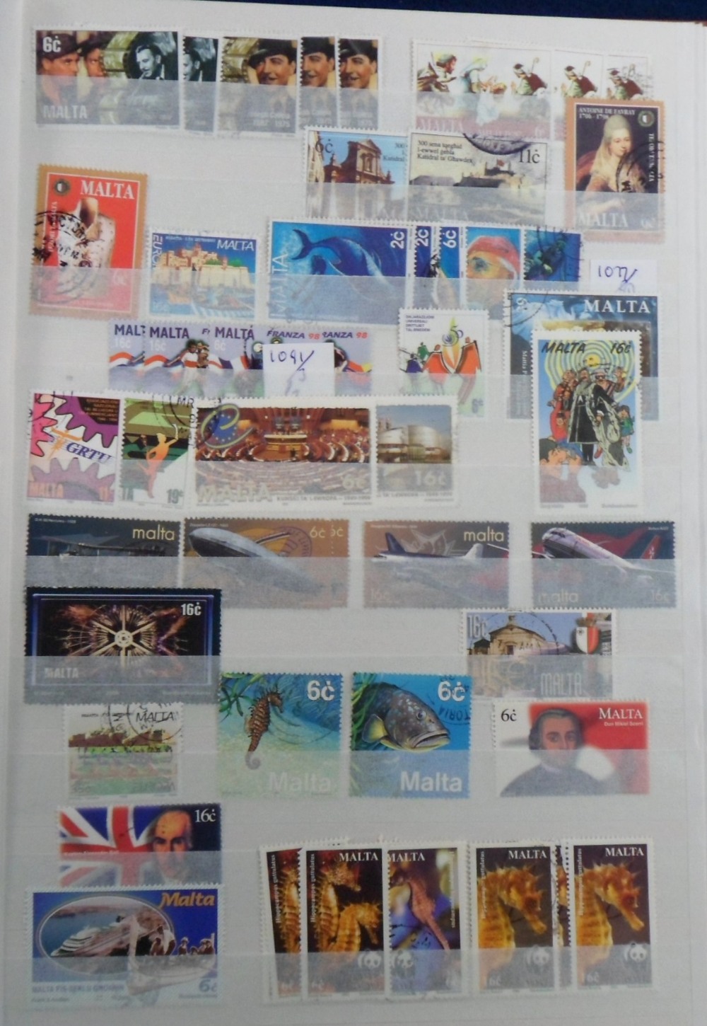 Stamps, Malta duplicated collection mint and used housed in a quality 64 side stockbook from a - Image 5 of 5