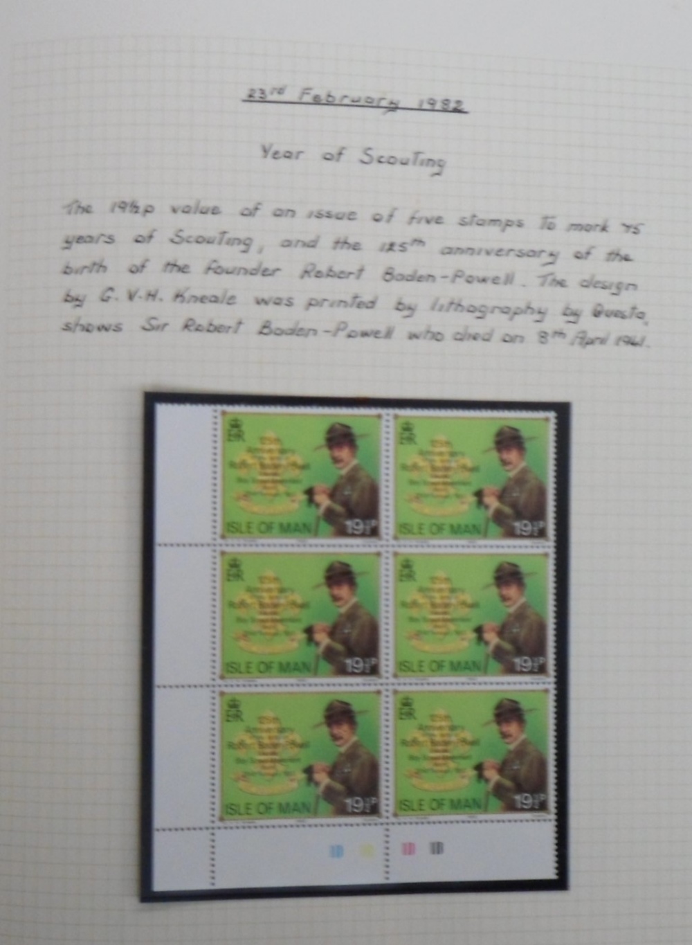 Stamps, Isle of Man collection housed in 3 albums 1971-1983 UM cylinder and trffic light blocks well - Image 2 of 10