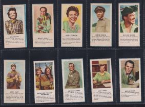 Trade cards, Kane package issue, ATV Stars (35/36, missing Adventures of Charlie Chan) (all cut from