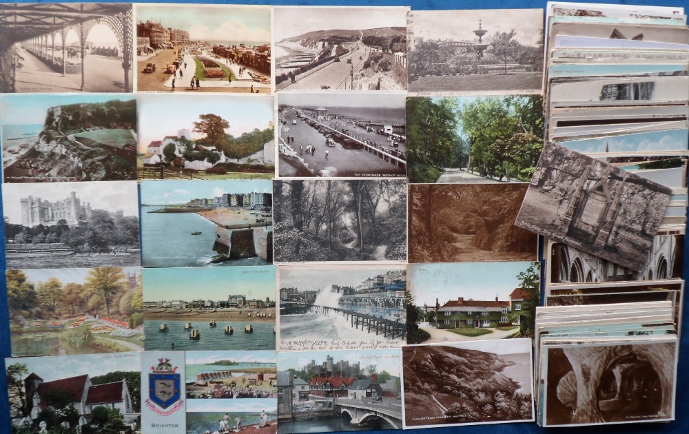 Postcards, Sussex, approx. 200 cards, mostly printed and artist drawn to include Littlehampton, - Image 3 of 3