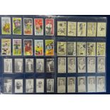 Trade cards, two albums containing a collection of reproduction cards of scarce cigarette card