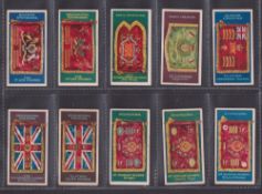 Cigarette cards, Gallaher, Regimental Colours & Standards (No 151-200) (set, 50 cards) (gd)