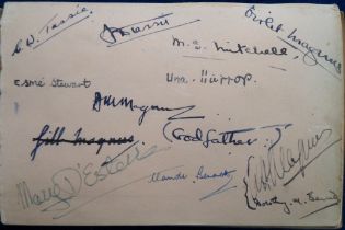 Entertainment, an Autograph Book containing a selection of signatures to include Maureen O'