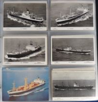 Postcards, Shipping, a mixed age collection, in modern album, of approx. 420 commercial shipping