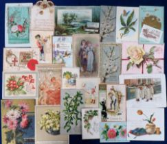 Ephemera, Victorian Greetings Cards, a selection of approx. 300 cards to include die cut, embossed ,