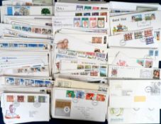 Stamps, Collection of GB and Commonwealth First Day Covers to include 1973 Christmas with missing