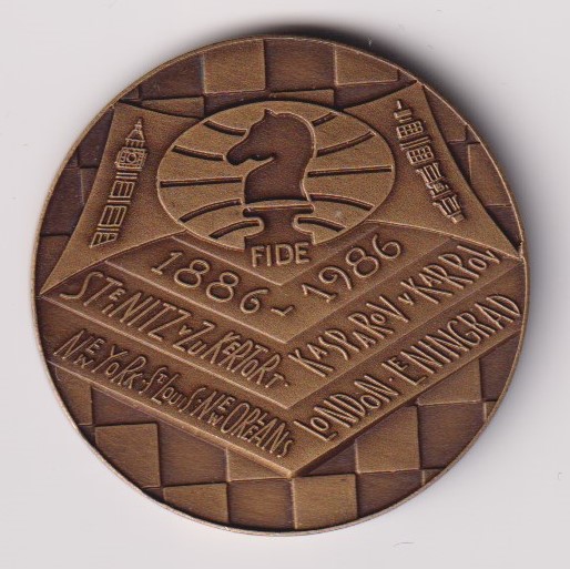 Collectables, Chess, Seaby World Chess Championship medallion to commemorate 100 years of the FIDE