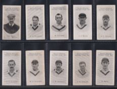 Cigarette cards, Taddy, South African Cricket Team, 1907 (set, 15 cards) (some with slight faults,