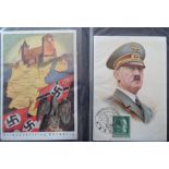 Postcards, Covers, a good mixed age collection, in modern album, of approx. 156 German cards,