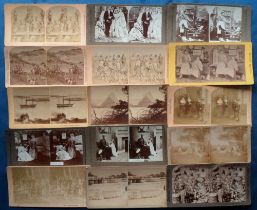 Photographs, Stereo, a collection of approx. 88 Victorian and early 1900's stereo cards, inc. social