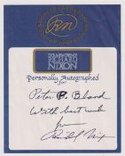 Autograph, Politics, Richard Nixon (1913-94), 37th U.S.A. President 1969-1974. Black ink on pre-