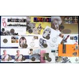 Coin Commemorative Covers, selection inc. Puppets 2001, Berlin Airlift 1999, Queen Mother various (
