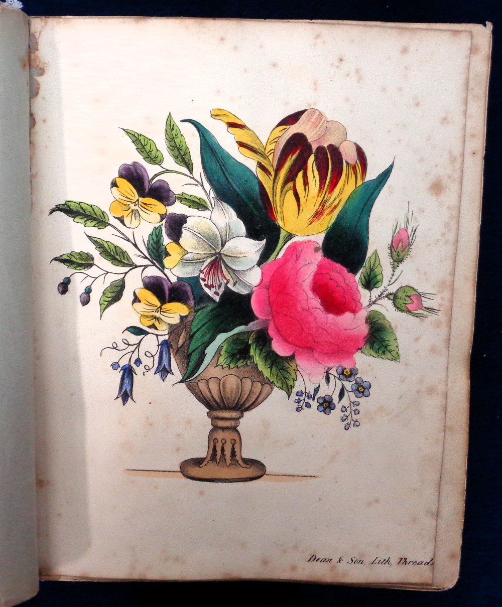 Ephemera, an Early Victorian Scrap Book, a fascinating small format scrap album containing a variety - Image 2 of 7