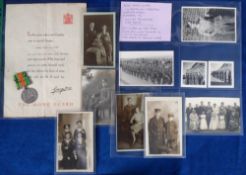 Militaria, Home Guard, a small selection of items relating to Louis Albert Fallanche who was awarded