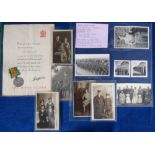 Militaria, Home Guard, a small selection of items relating to Louis Albert Fallanche who was awarded