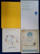 Olympics, Opening Ceremony Programmes, London 1948 (stained), Los Angeles 1984, Sydney 2000,