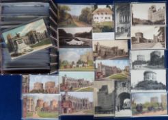 Postcards, Royal Homes, a selection of 300+ mixed age cards (though most early to mid 20thC)