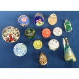 Collectables, Glass Paperweights, 13 examples to include Caithness 'Fairy Land' no. 36 of 100,