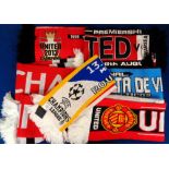 Football scarves, Manchester United, collection of 9 high quality items, woollen scarves (7) inc.