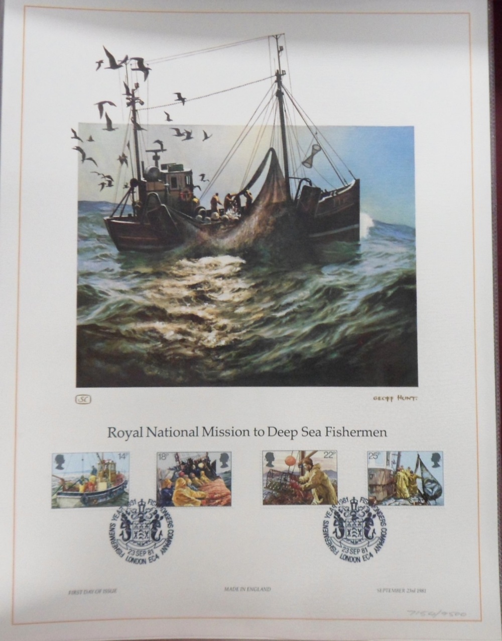 Stamps, GB QEII collection of First Day Cover Lithographs, limited edition 7154 of 9500, 1980-83 - Image 3 of 4