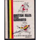 Rugby programme, Waikato v British Lions, 29 May, 1971 played at Rugby Park, Hamilton