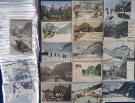 Postcards, Switzerland, Grindelwald, a good collection of approx. 150 cards showing goat herders,