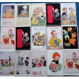 Postcards, a mixed comic/children's illustrated selection of approx. 34 cards inc. Hilda Cowham (