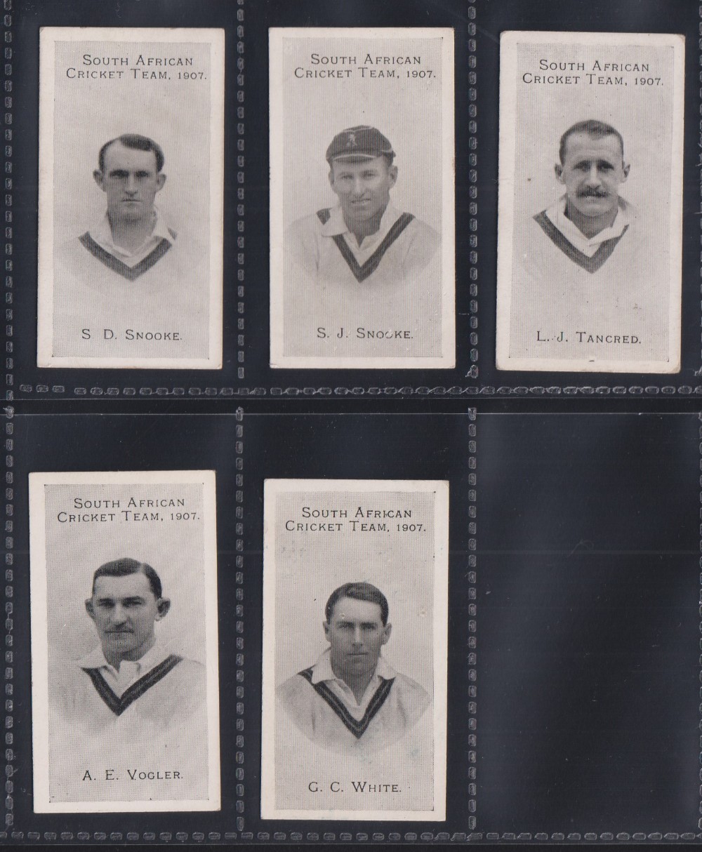 Cigarette cards, Taddy, South African Cricket Team, 1907 (set, 15 cards) (some with slight faults, - Image 3 of 4