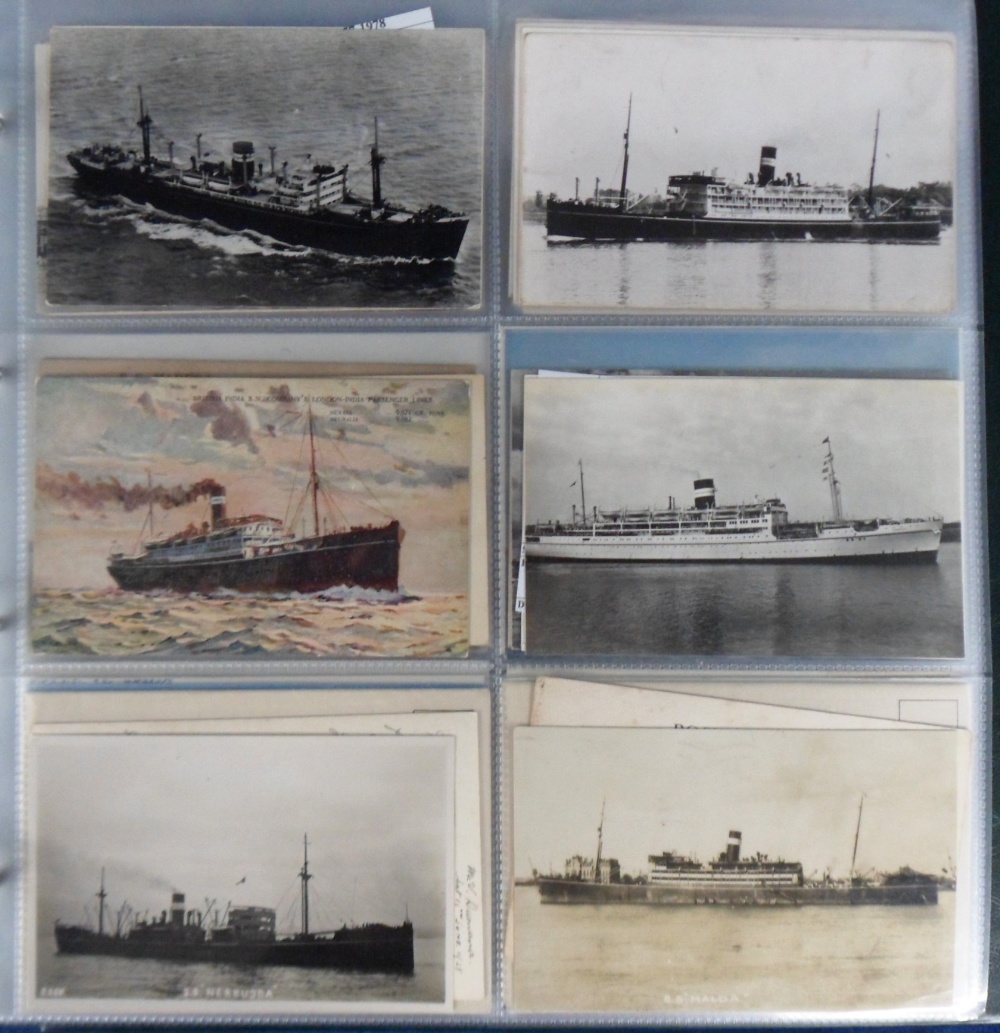 Postcards, Shipping, a mixed age collection, in modern album, of approx. 420 commercial shipping - Image 3 of 4