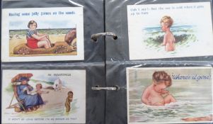 Postcards, Children, a collection of approx. 100 illustrated cards of children in modern album.