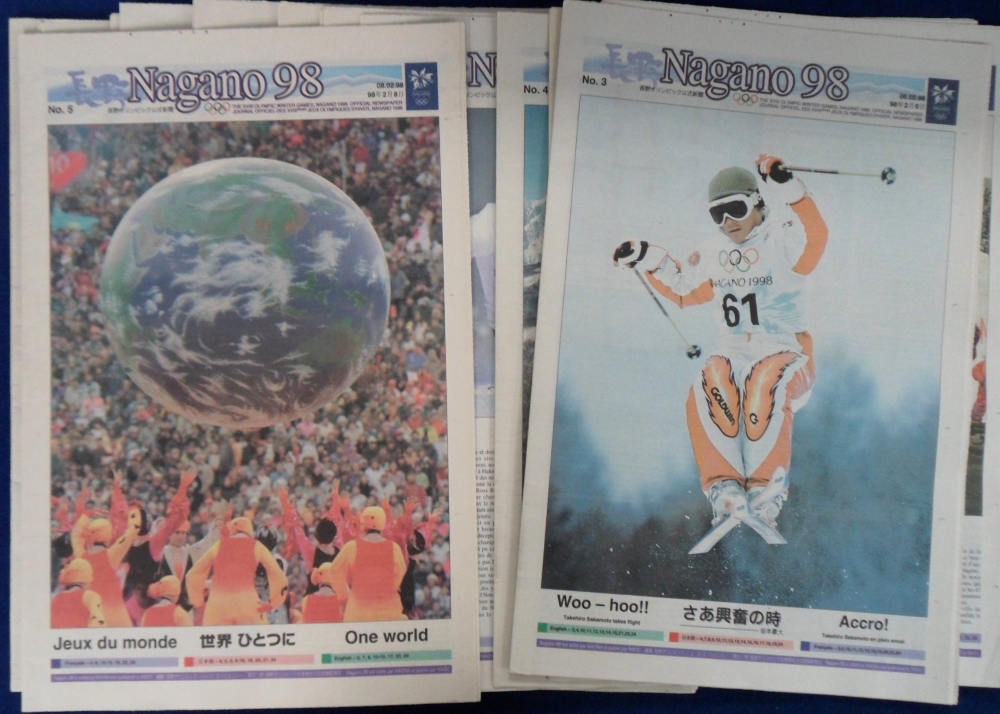 Olympics, Nagano, Japan, 1998, Official Newspaper, complete run, nos 1-20, 25th Jan to 23rd Feb, - Image 2 of 2