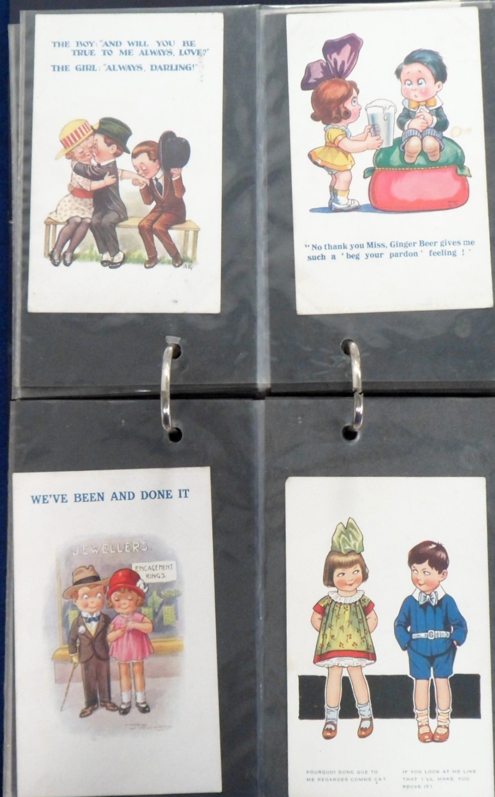 Postcards, Children, a collection of approx. 100 illustrated cards of children in modern album. - Image 2 of 3