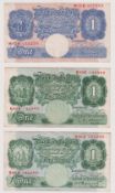 Bank Notes, 7 One Pound notes to comprise K.O. Peppiatt blue M02H, K.O. Peppiatt green K82K, R96A