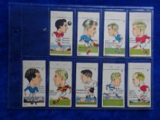 Trade cards, Football, Sunday Empire News, Footballers by Mickey Durling part set 46/48 missing