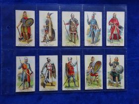 Cigarette cards, Cope British Warriors, part set 36/50. Mostly black backs a few grey backs (