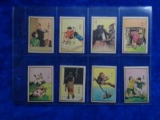 Cigarette cards, Chinese issue, Tuck Shing Tobacco Co Humorous Scenes from Everyday Life, set 20