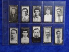 Cigarette cards, Football, Murray Football series, 17 cards, 12 are series J and 5 are series H (