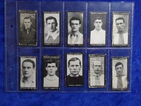 Cigarette cards, Football, Murray Football series, 17 cards, 12 are series J and 5 are series H (