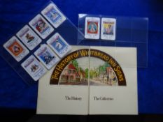 Trade cards, Whitbread Inn signs London, near set 9/10 cards missing number 8. Includes no.3