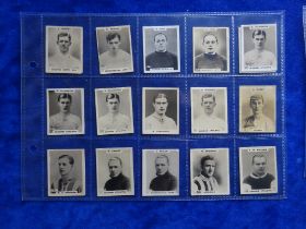 Cigarette cards, Football Godfrey Phillips K size Pinnace Footballers, 75 cards various backs, all