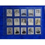 Cigarette cards, Football Godfrey Phillips K size Pinnace Footballers, 75 cards various backs, all