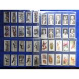 Cigarette cards, Ogden's 6 complete sets, Flags & Funnels (fair), Dogs, Construction Railway Trains,