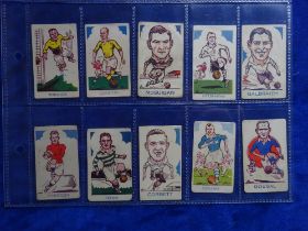 Trade cards, Football, Donaldsons Sports Favourites all Footballers various series, 70 cards (poor /