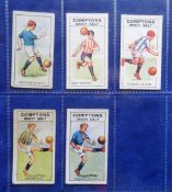 Trade cards, Football Compton's Gravy Salt, 5 cards Football Colours (all coloured), Series A no. 13