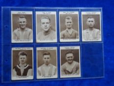 Trade cards, Football British Chewing Sweets Oh Boy Gum Footballers, 7 cards Bisby, Todd, Poyser,