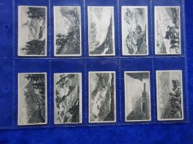 Cigarette cards, Edwards Ringer & Bigg Alpine Views, near set 24/25 (missing number 23) plus 5