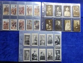 Cigarette cards, Military 3 part sets, Wills Transvaal Series descriptive 62/66 plus a few